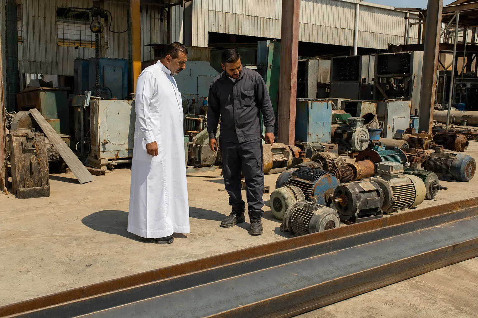 On-site inspection and scrap quotation in the Eastern Province