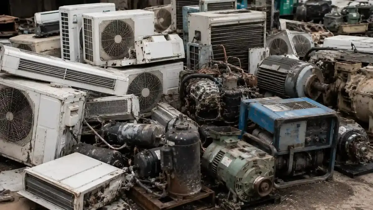 Industrial motors and machinery scrap